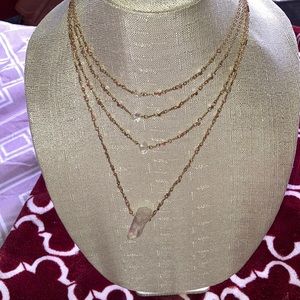 Gently used layered necklace